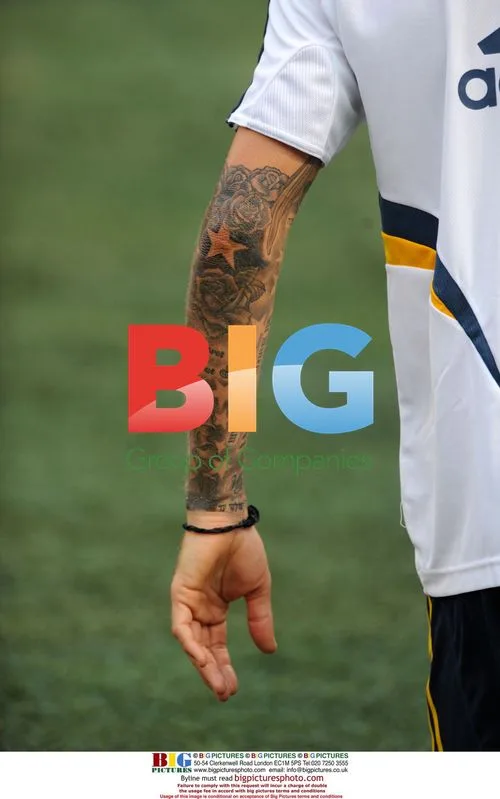 David Beckham Warming Up for MLS Game