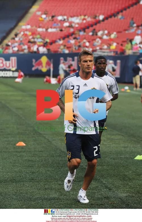 David Beckham Warms Up for MLS Game