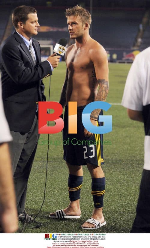 David Beckham after MLS game