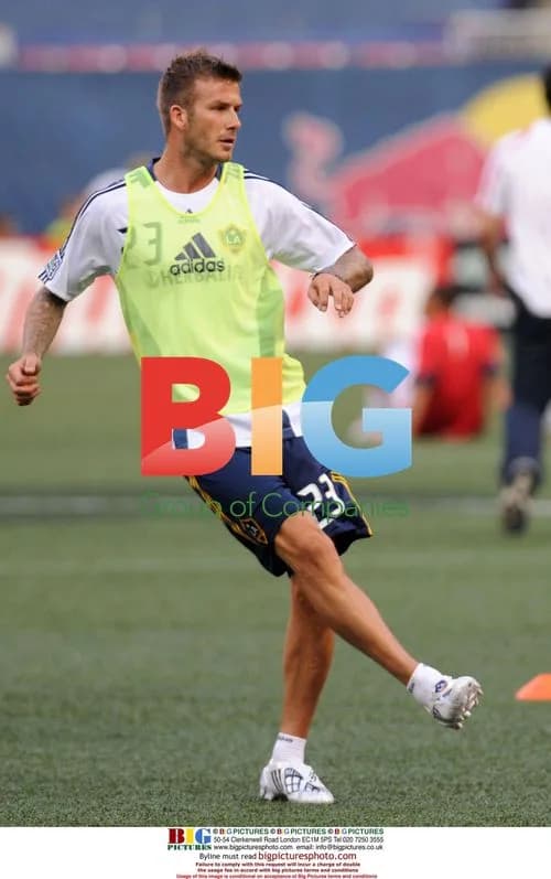 David Beckham Warms Up for MLS Match