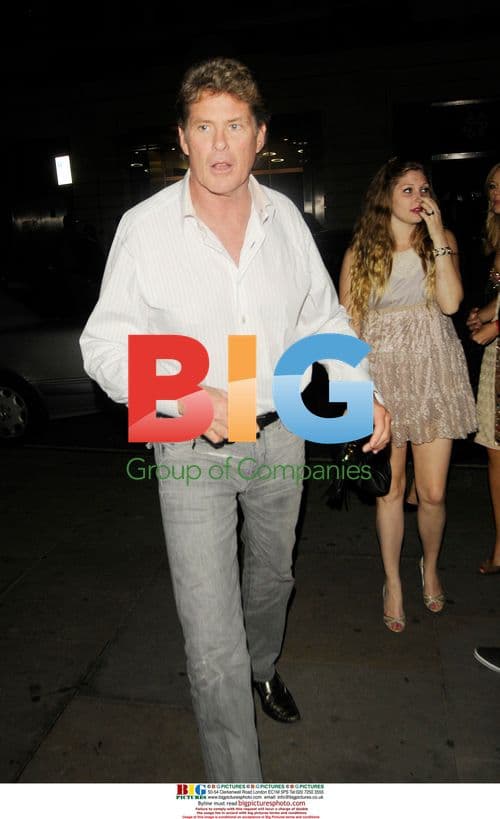 David Hasselhoff and daughter at 57th birthday