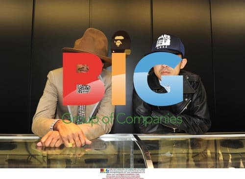 Pharrell Williams and Nigo at A Bathing Ape Store Opening