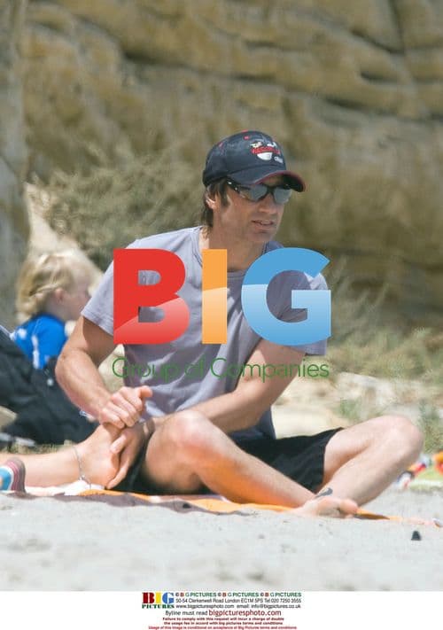 David Duchovny cools off in Malibu