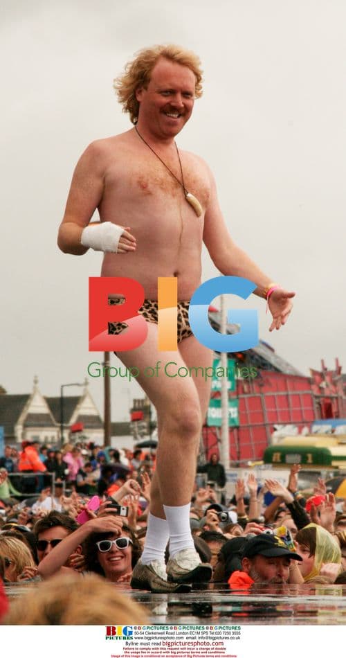 Keith Lemon struts on T4 Beach catwalk