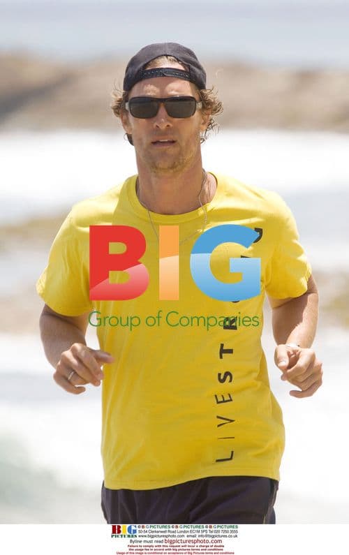 Matthew McConaughey Jogs in Malibu