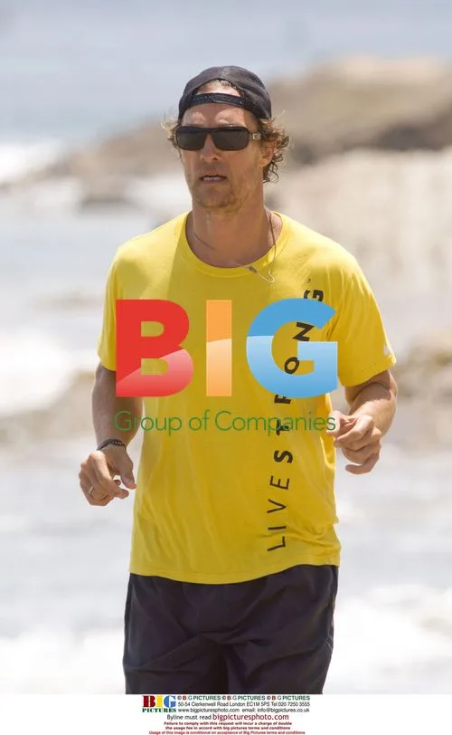 Matthew McConaughey jogs in Malibu