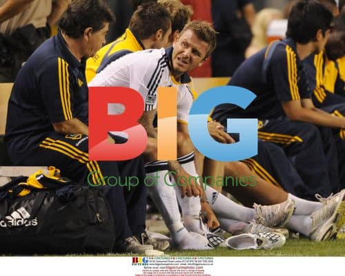 David Beckham plays against AC Milan