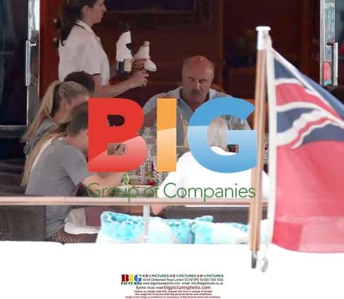 Dr. Phil relaxes on yacht in France