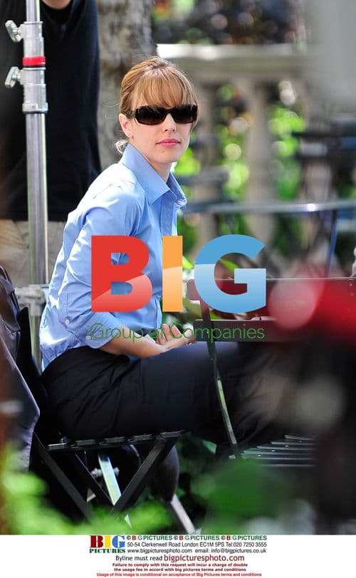 Actress Rachel McAdams on set of "Morning Glory"