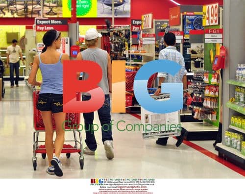 Shannon Elizabeth and Derek Hough shop in Target