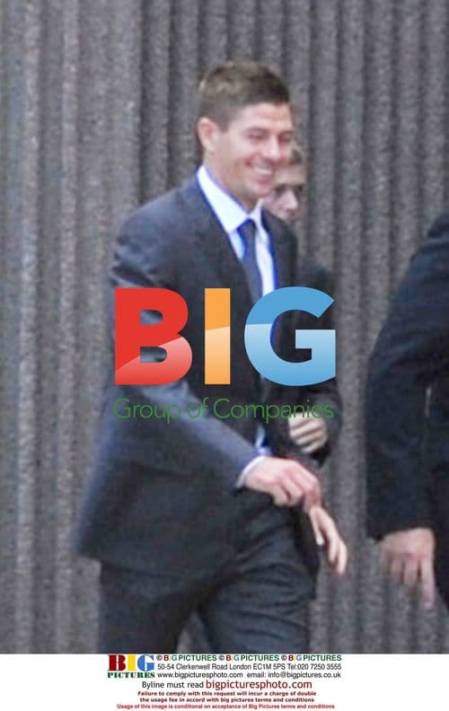 Steven Gerrard arrives at court