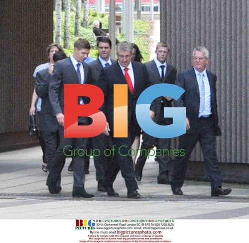 Steven Gerrard Arrives at Liverpool Court