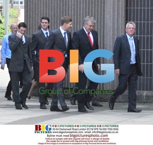 Steven Gerrard Arrives at Liverpool Crown Court