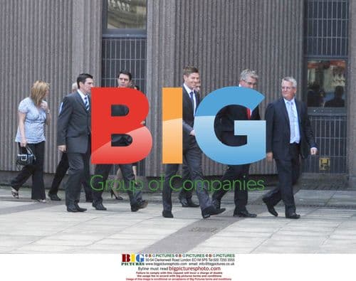 Steven Gerrard Arrives at Court