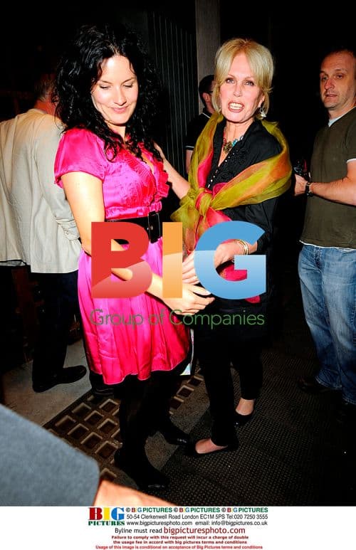 Joanna Lumley Leaving the Ivy