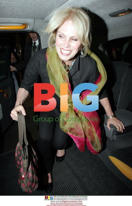 Joanna Lumley Leaving the Ivy