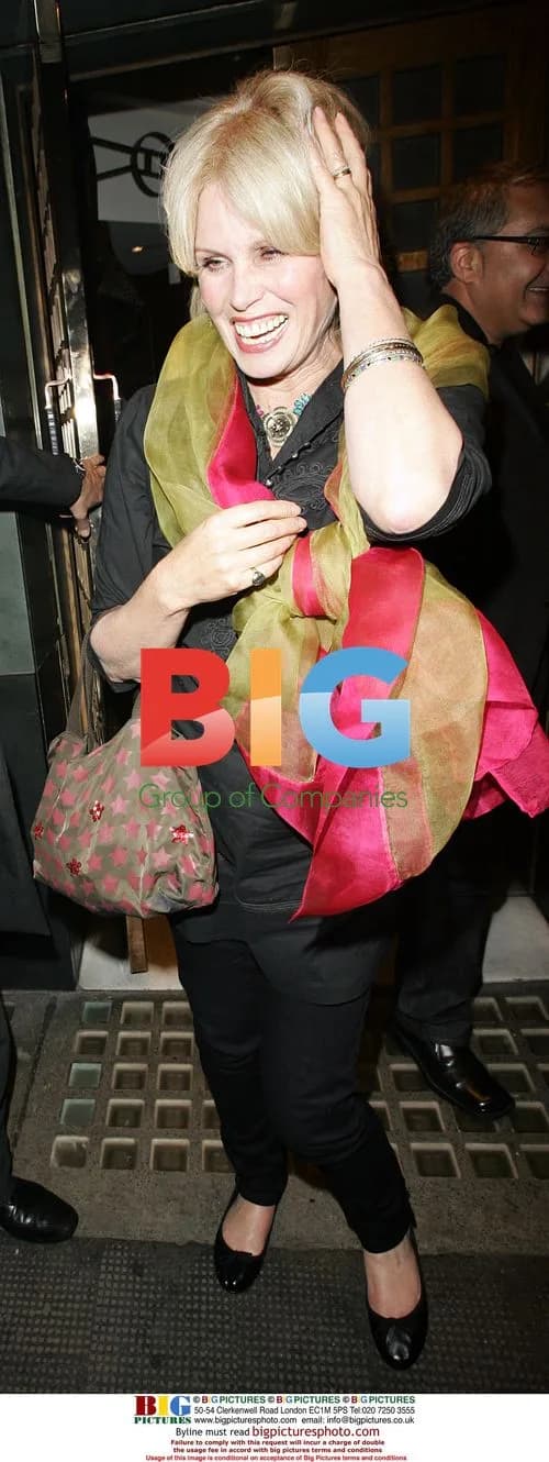 Joanna Lumley Leaving the Ivy