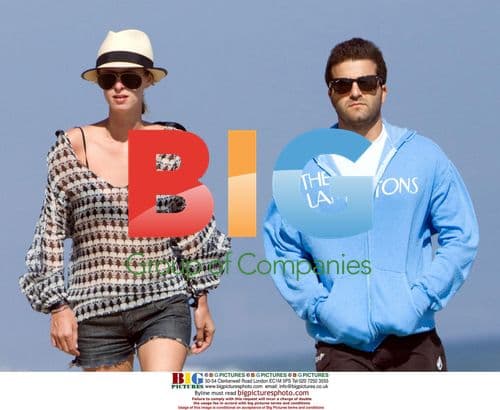 Nicky Hilton and David Katzenberg stroll in Malibu