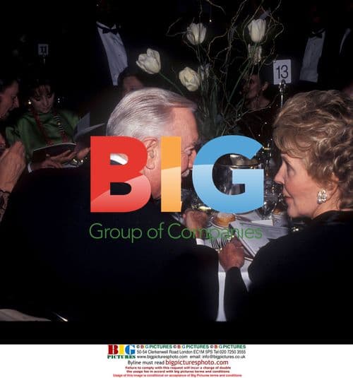 Walter Cronkite and Nancy Reagan, 1985