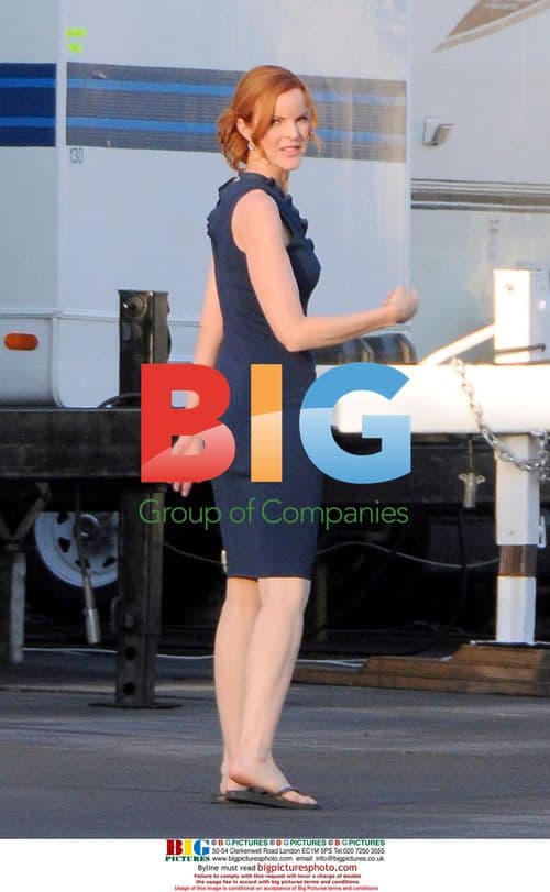 Marcia Cross on 'Desperate Housewives' set