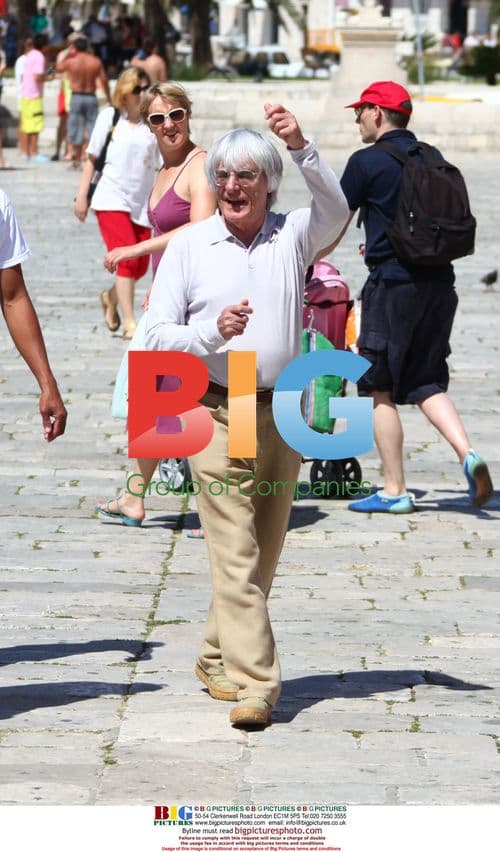 Bernie Ecclestone on yacht in Hvar, Croatia