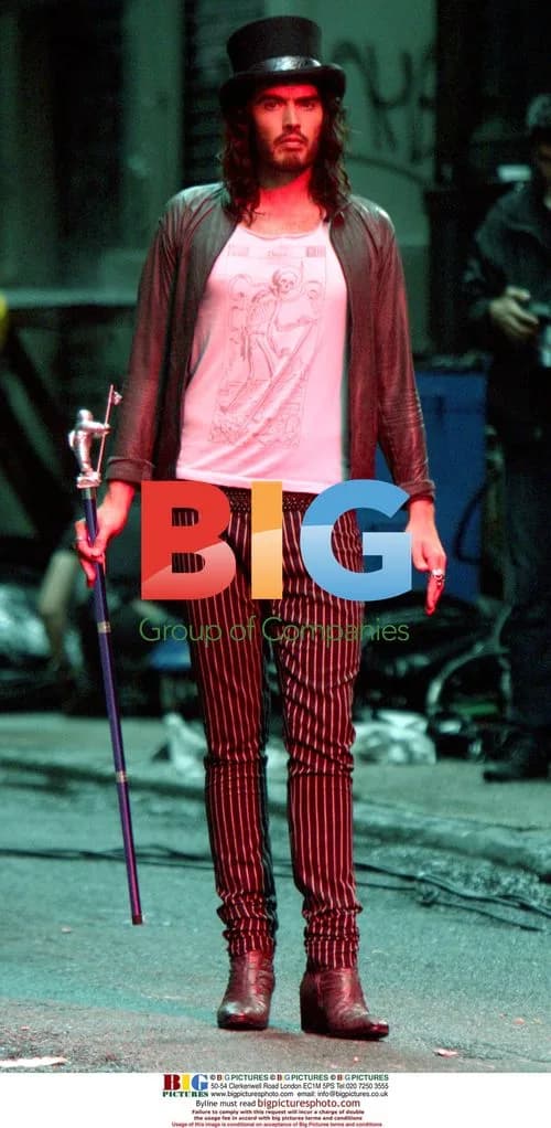 Russell Brand on location in NYC