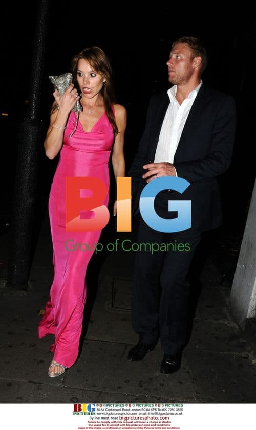 Andrew 'Freddie' Flintoff leaving Boujis