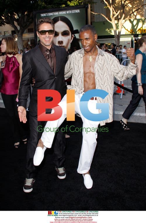 RDJ and Tommy Davidson at "Orphan" Premiere