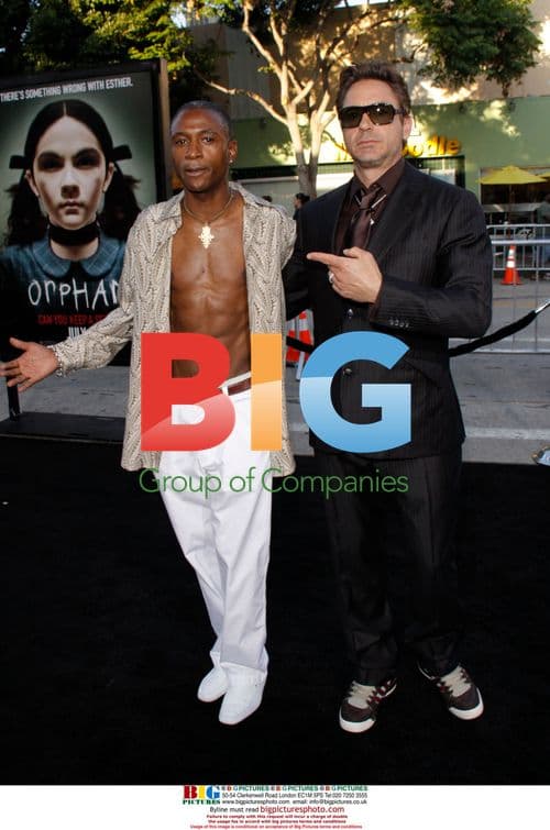 RDJ and Tommy Davidson at 'Orphan' LA Premiere