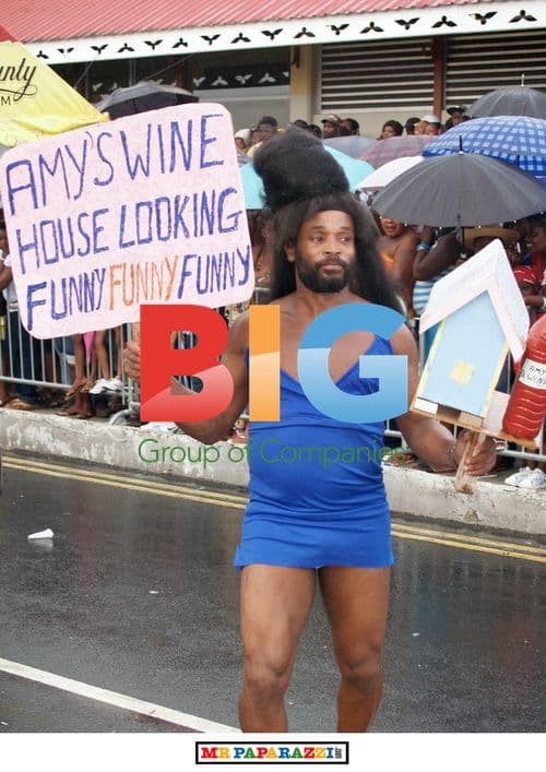 Man pays tribute to Amy Winehouse at St Lucia carnival