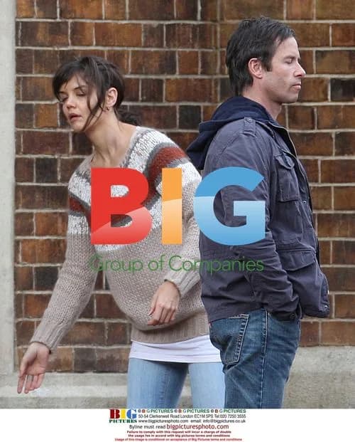 Katie Holmes and Guy Pierce on set in Australia
