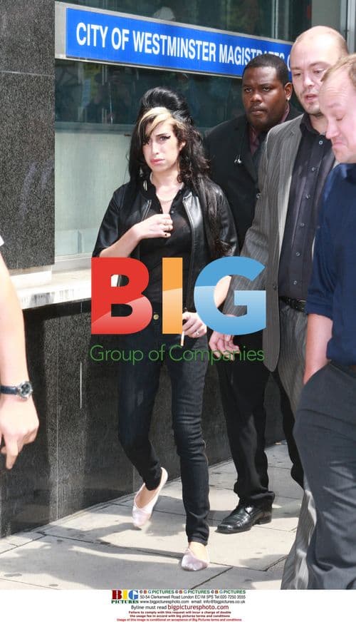Amy Winehouse Leaves Court in London