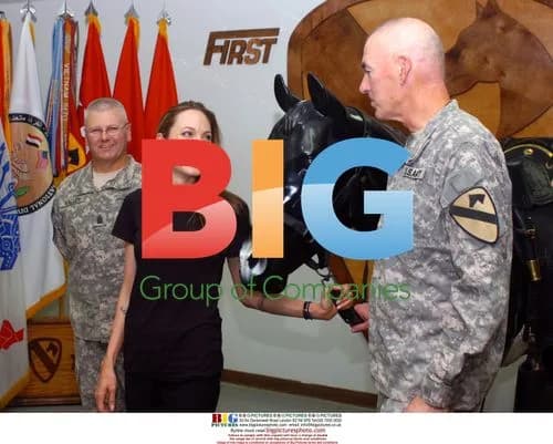 Angelina Jolie Visits Troops in Iraq