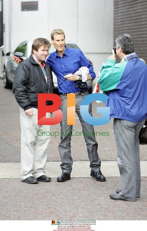 Celebrities outside GMTV studios in London