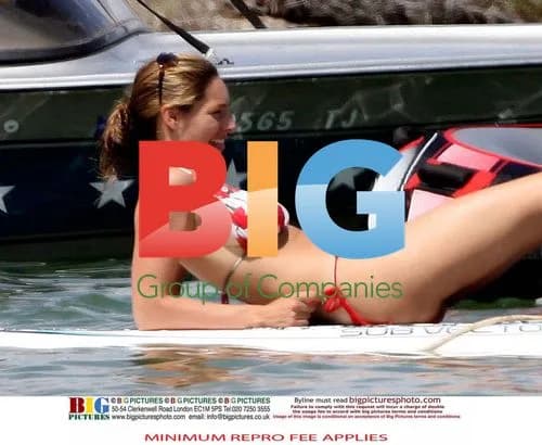 Kelly Brook on vacation in France