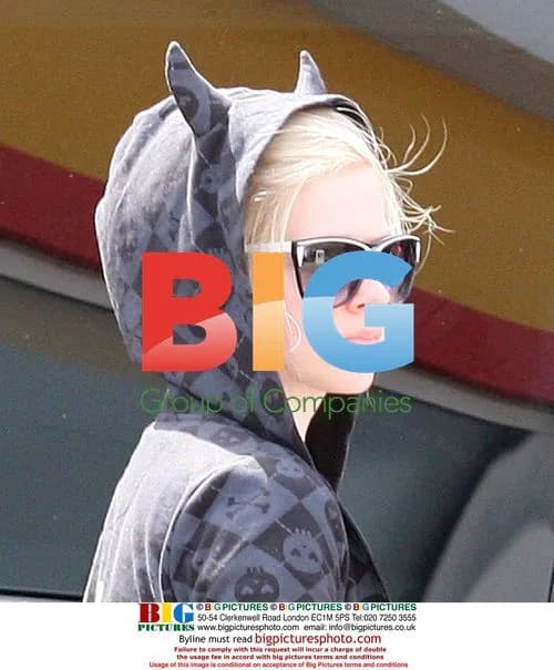Avril Lavigne arrives at Nice Airport