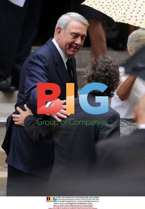 Dan Rather at Walter Cronkite's Funeral