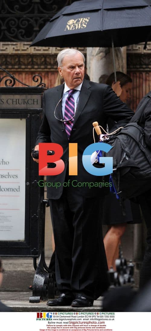 Tom Brokaw at Walter Cronkite Funeral
