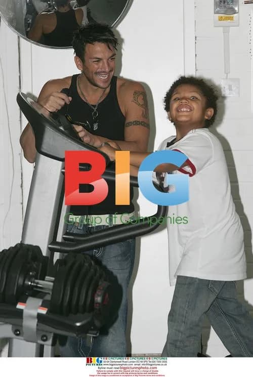 Peter Andre with sons Junior and Harvey
