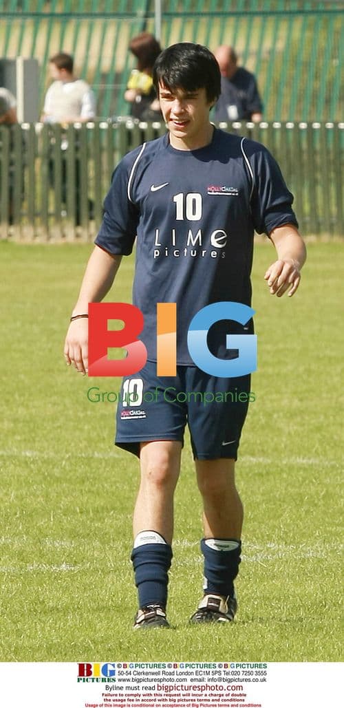 Holloaks cast play charity football match