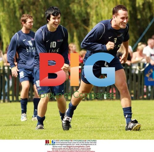 Holloaks cast play charity football match