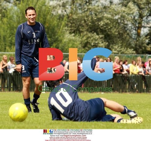 Holloaks cast plays charity football match