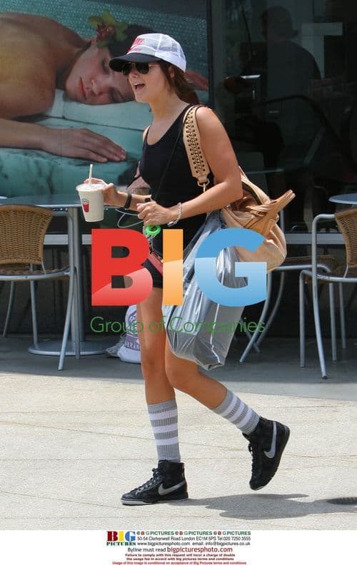 Ashley Tisdale leaves West Hollywood gym