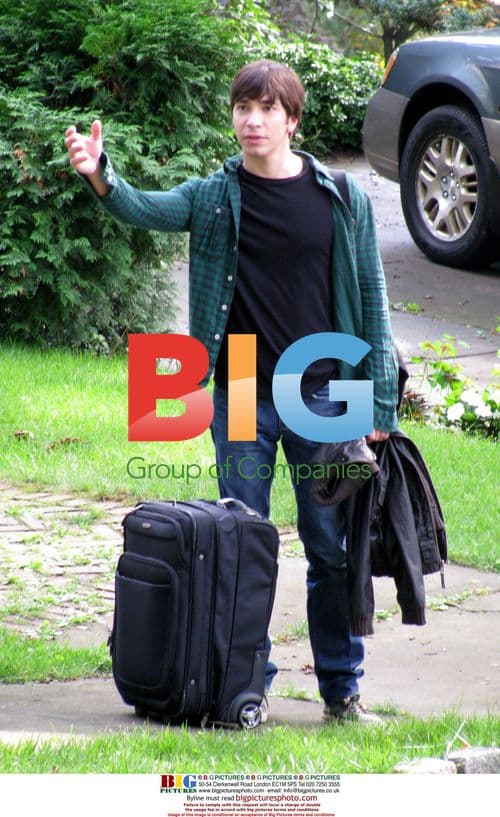 Justin Long on the set of 'Going the Distance'