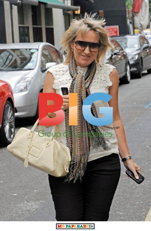 Nikki Chapman outside The Ivy Restaurant