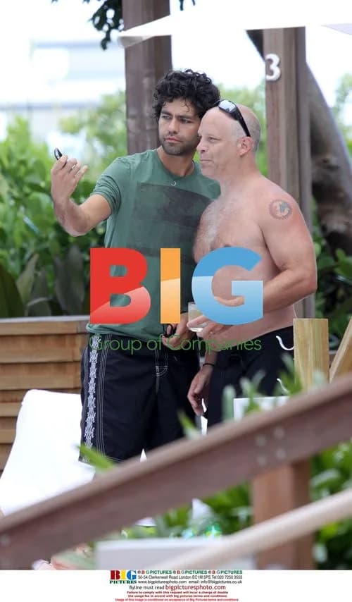 Adrien Grenier relaxes at W Hotel in Miami