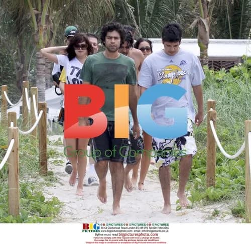 Adrien Grenier relaxes at W Hotel in Miami