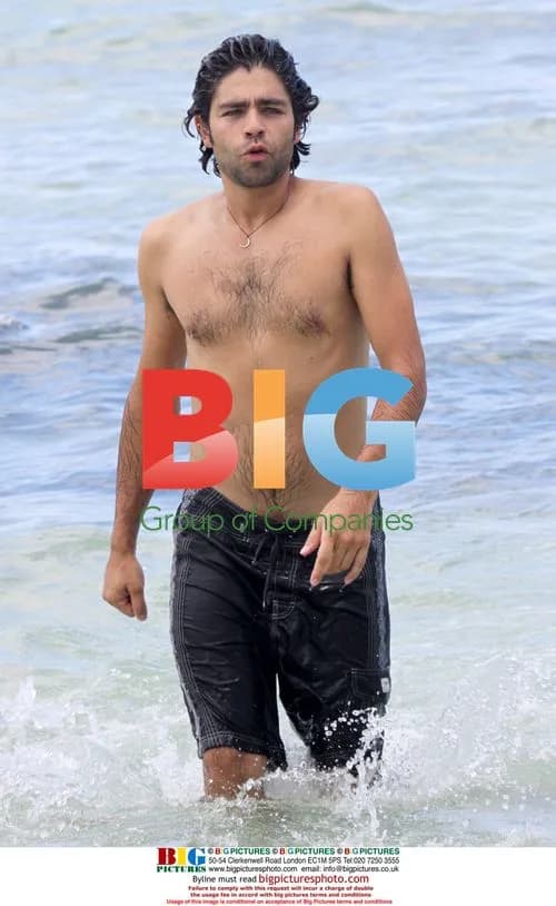 Adrien Grenier relaxes at the W Hotel in Miami