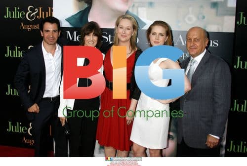 Chris Messina, Nora Ephron, Meryl Streep at "Julie & Julia" screening