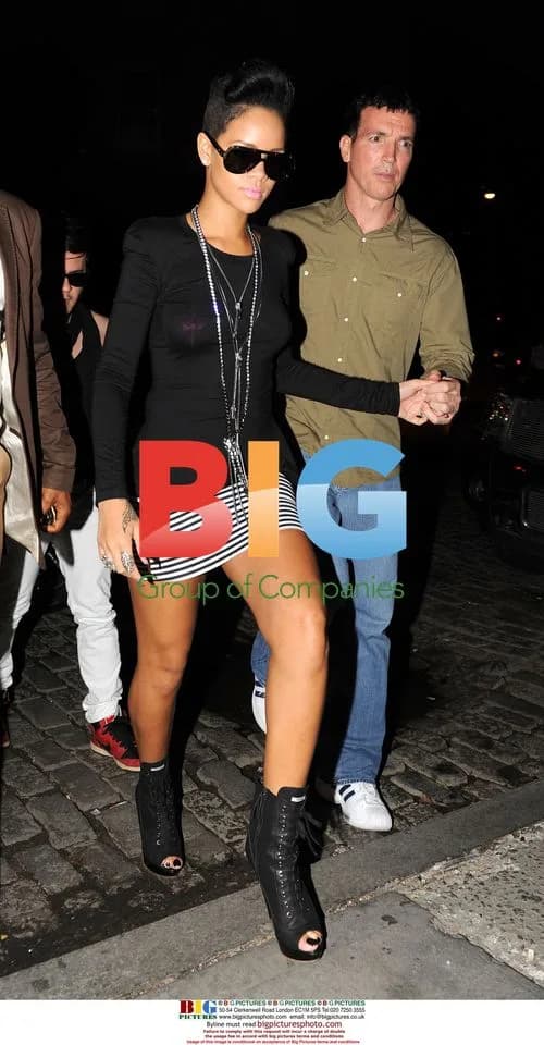 Rihanna and Katy Perry leaving concert